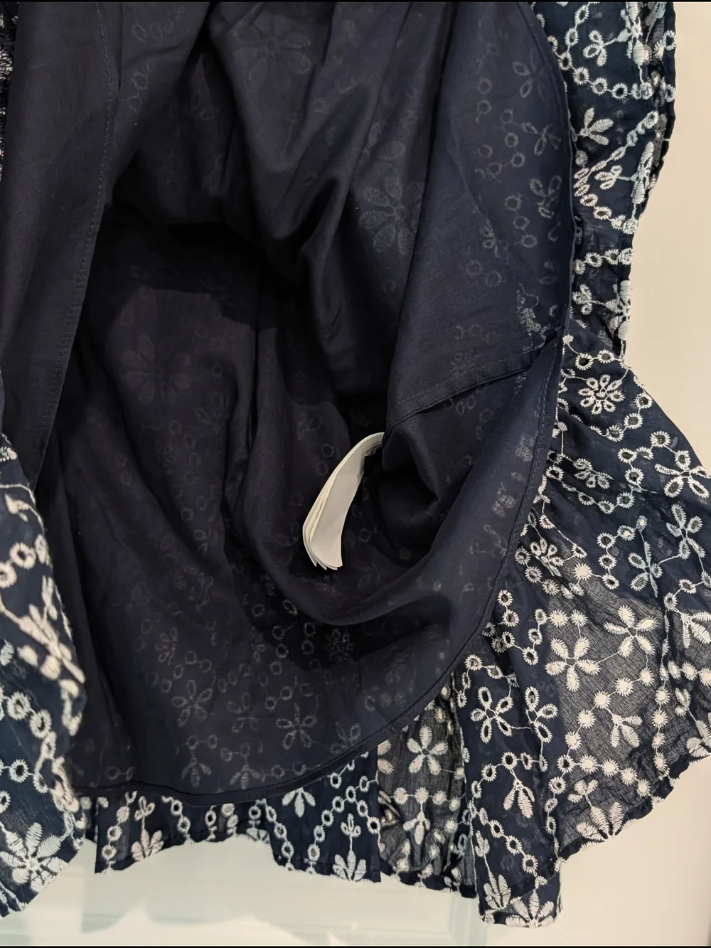 kate spade 100% Cotton Floral Eyelet Ruffle Wrap Dress Size 6 NWT